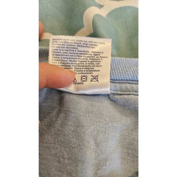 Medium Light Blue Short Sleeve T-Shirt - Picture 6 of 10